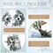 Wedding Arch Flowers Set of 4 – Artificial Deep Sea Blue Gradient Floral Swags with 10 Cable Ties & 8 Clips – Faux Flower Decorations for Ceremony, Reception, Party, and Welcome Sign Backdrops